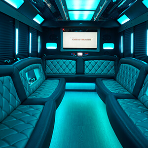 inside party bus